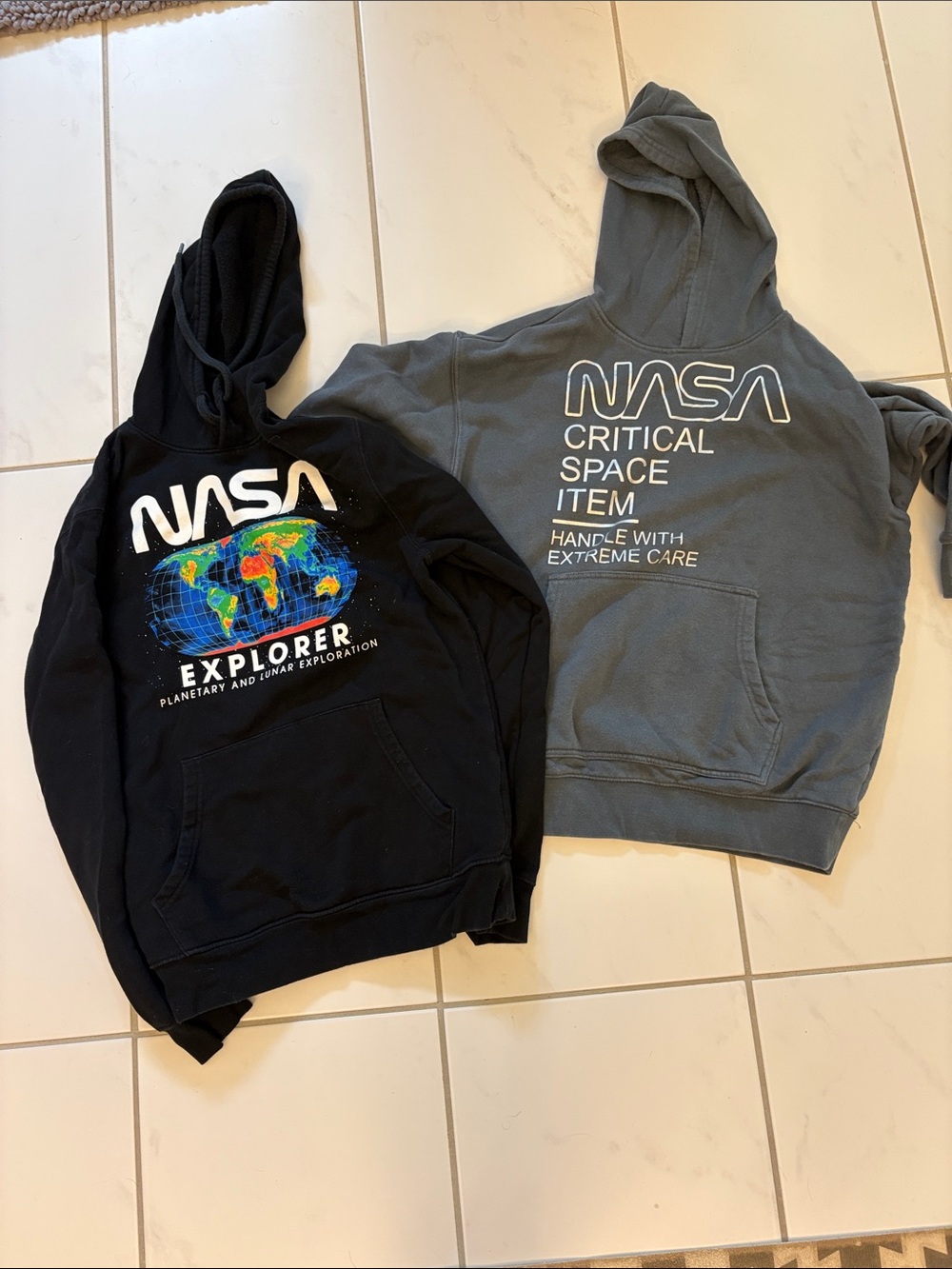 GAP NASA Teen Hoodies in Black and Gray bundle***